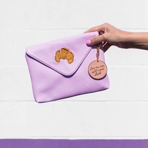 💜🥐Croissant lavender purple “Can’t Clutch This”